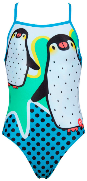 Arena  купальник детский спортивный Crazy 003754-580 8-9 black blue