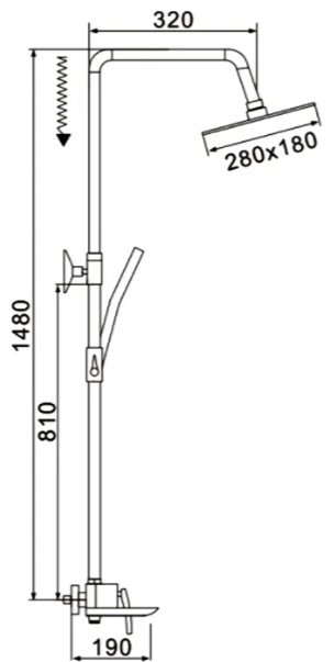 Rose душевой набор (гарнитур) R2736F купить,NaN