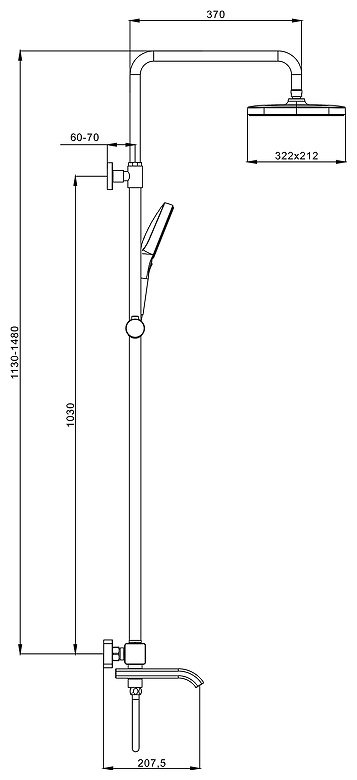 Raglo душевой набор (гарнитур) R22.26.03