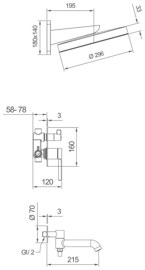 Gappo душевой набор (гарнитур) G7106-9