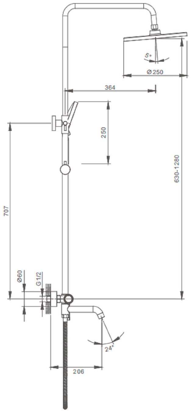 Gappo душевой набор (гарнитур) S03.24