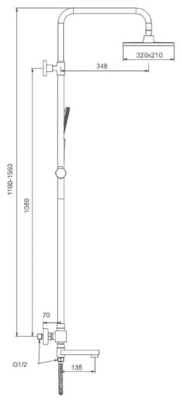 Splenka душевой набор (гарнитур) S224.26.03