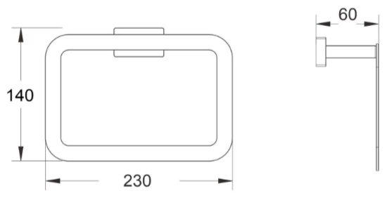 KABINKA.KZ держатель KABINKA 1 шт, латунь