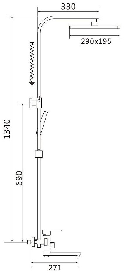 Shevanik душевой набор (гарнитур) S7036T