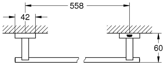 Grohe держатель 40509001 1 шт, металл купить,55475