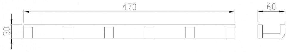 Набор крючков Westen AA1752B 1 шт, металл
