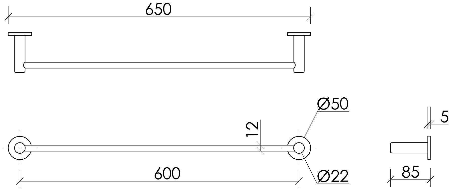 KABINKA.KZ держатель SC9024GG 1 шт, металл
