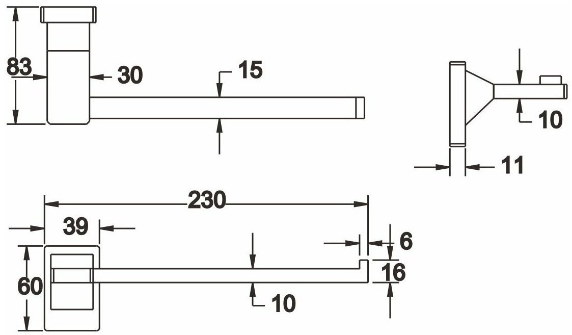 KABINKA.KZ держатель KABINKA.KZ 1 шт, латунь