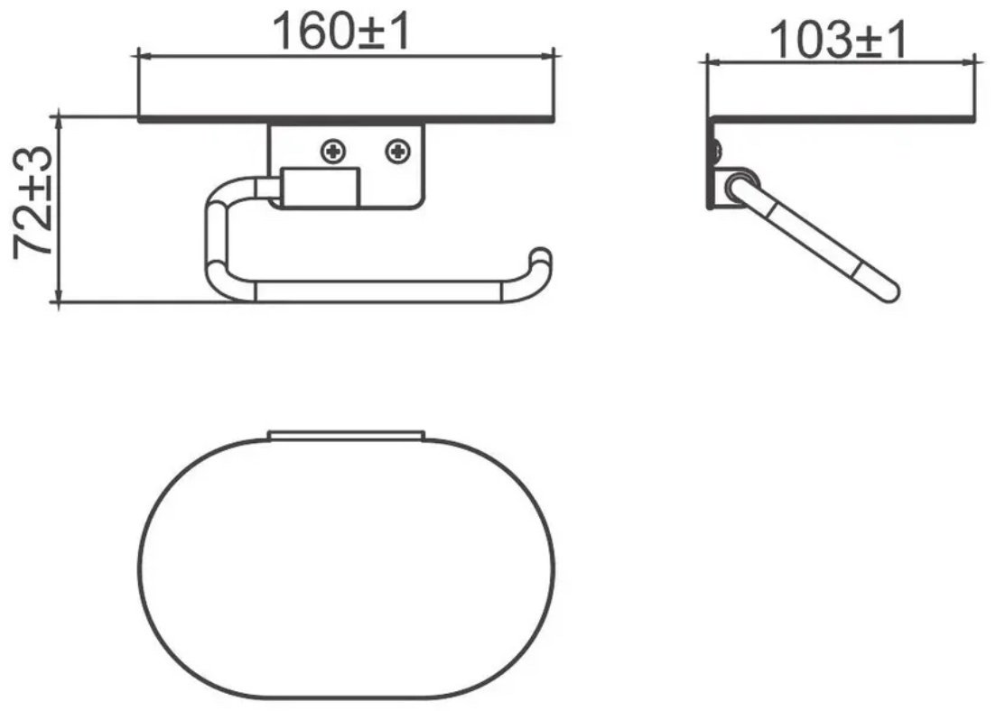 Gappo держатель G30903-9 1 шт, нержавеющая сталь купить,NaN