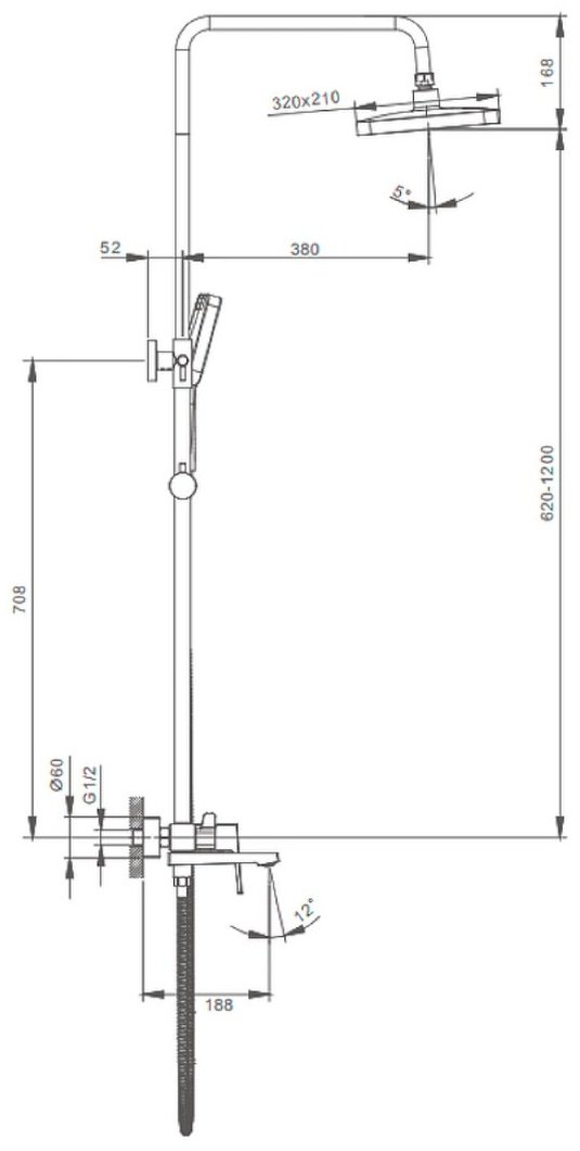 Splenka душевой набор (гарнитур) S01.24