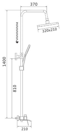 Shevanik душевой набор (гарнитур) S4136T