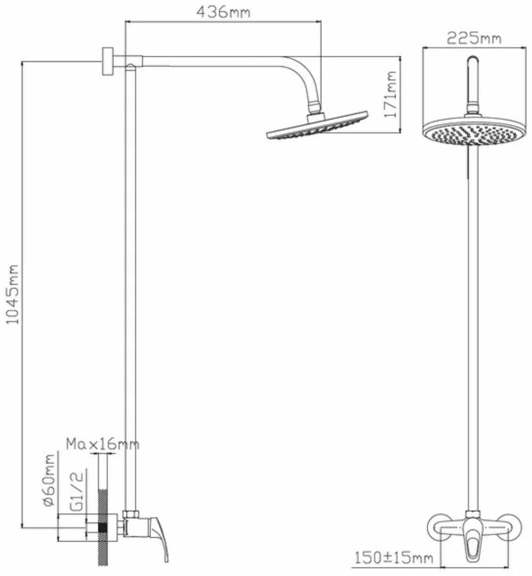 Diadonna душевой набор (гарнитур) D111-33