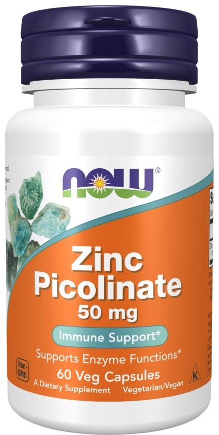 NOW Zinc Picolinate 50 мг капсулы 60 шт купить,NaN