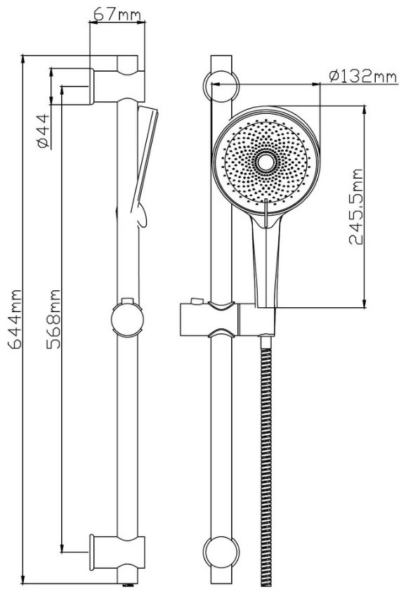 Diadonna душевой набор (гарнитур) D64-0007W