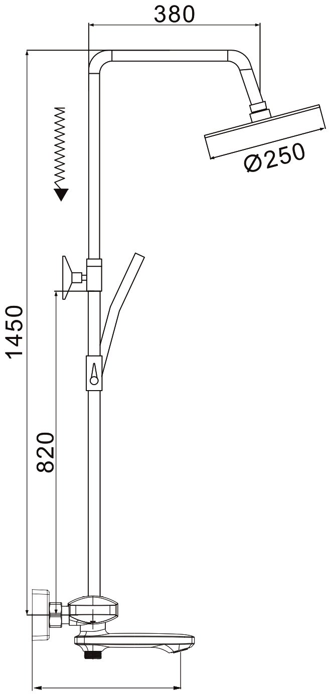 Rose душевой набор (гарнитур) R3936C купить,NaN