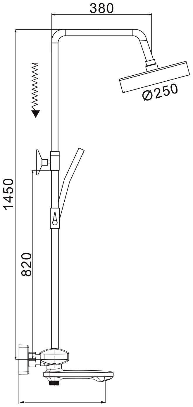 Rose душевой набор (гарнитур) R3936C купить,NaN