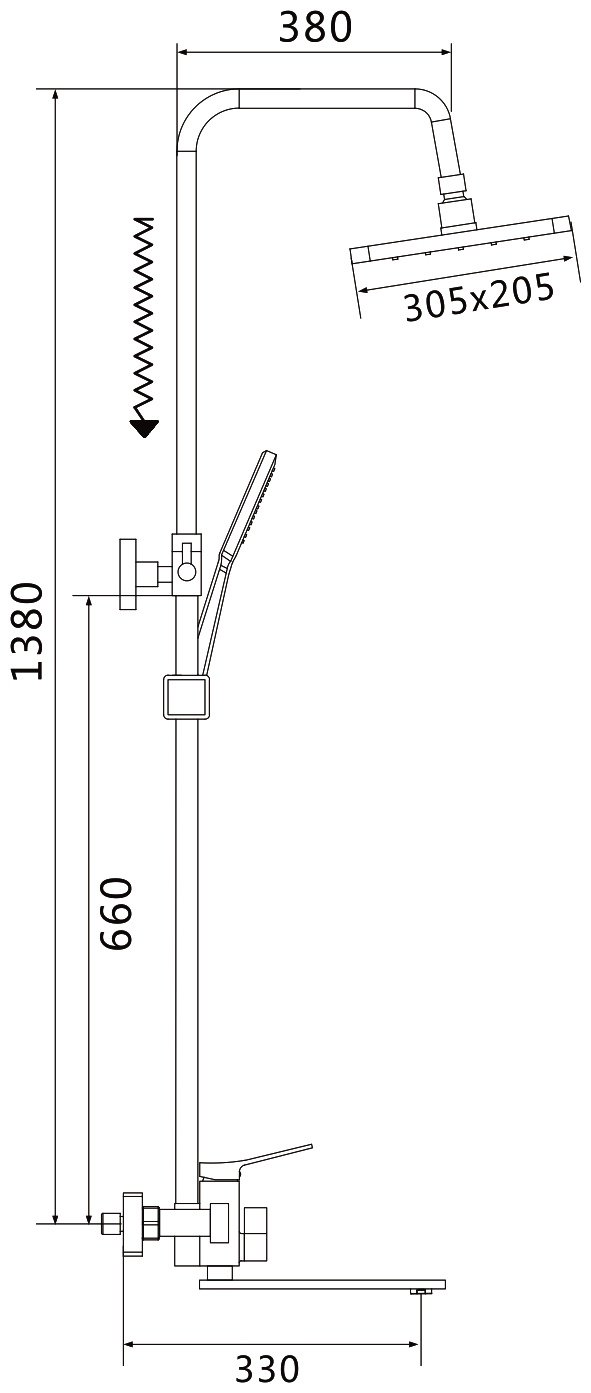 Shevanik душевой набор (гарнитур) S6136H
