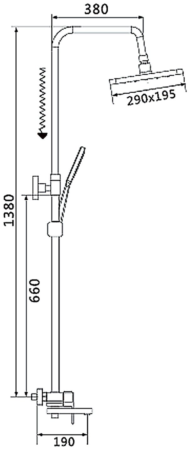 Shevanik душевой набор (гарнитур) S9636