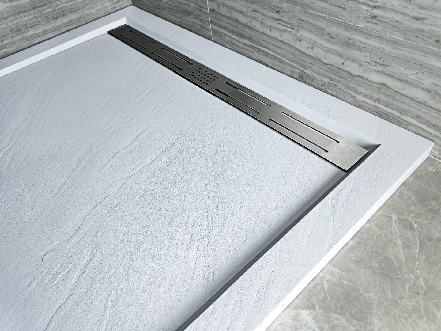 Душевой поддон KABINKA.KZ TRS 80 STONE-WT 80x80 низкий