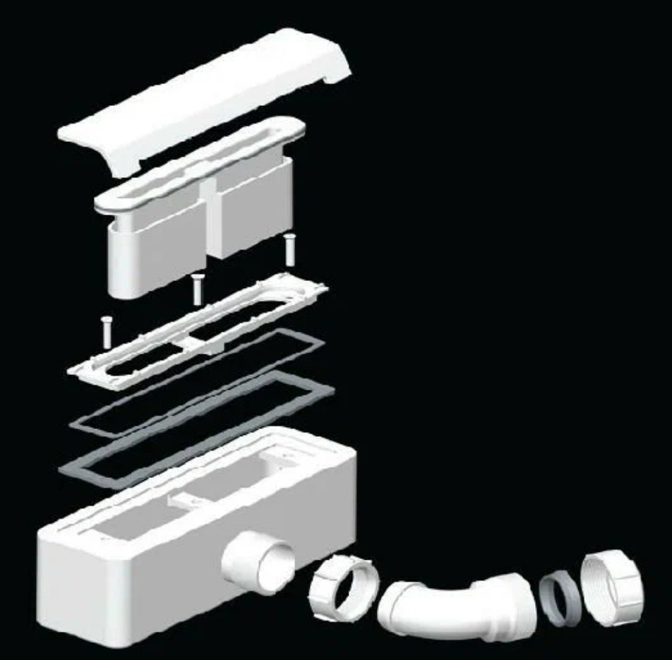 Душевой поддон KABINKA.KZ TRS 80 80x80 низкий