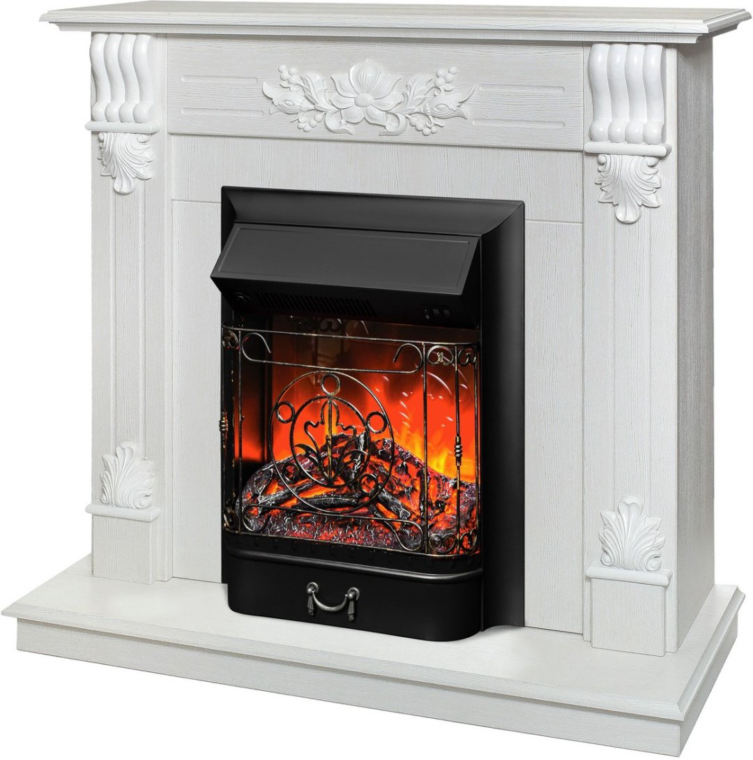 Электрокамин Real Flame напольный Ottawa WT с очагом Majestic Lux Black - ForteMarket Электрокамин Real Flame напольный Ottawa WT с очагом Majestic Lux Black купить,547800