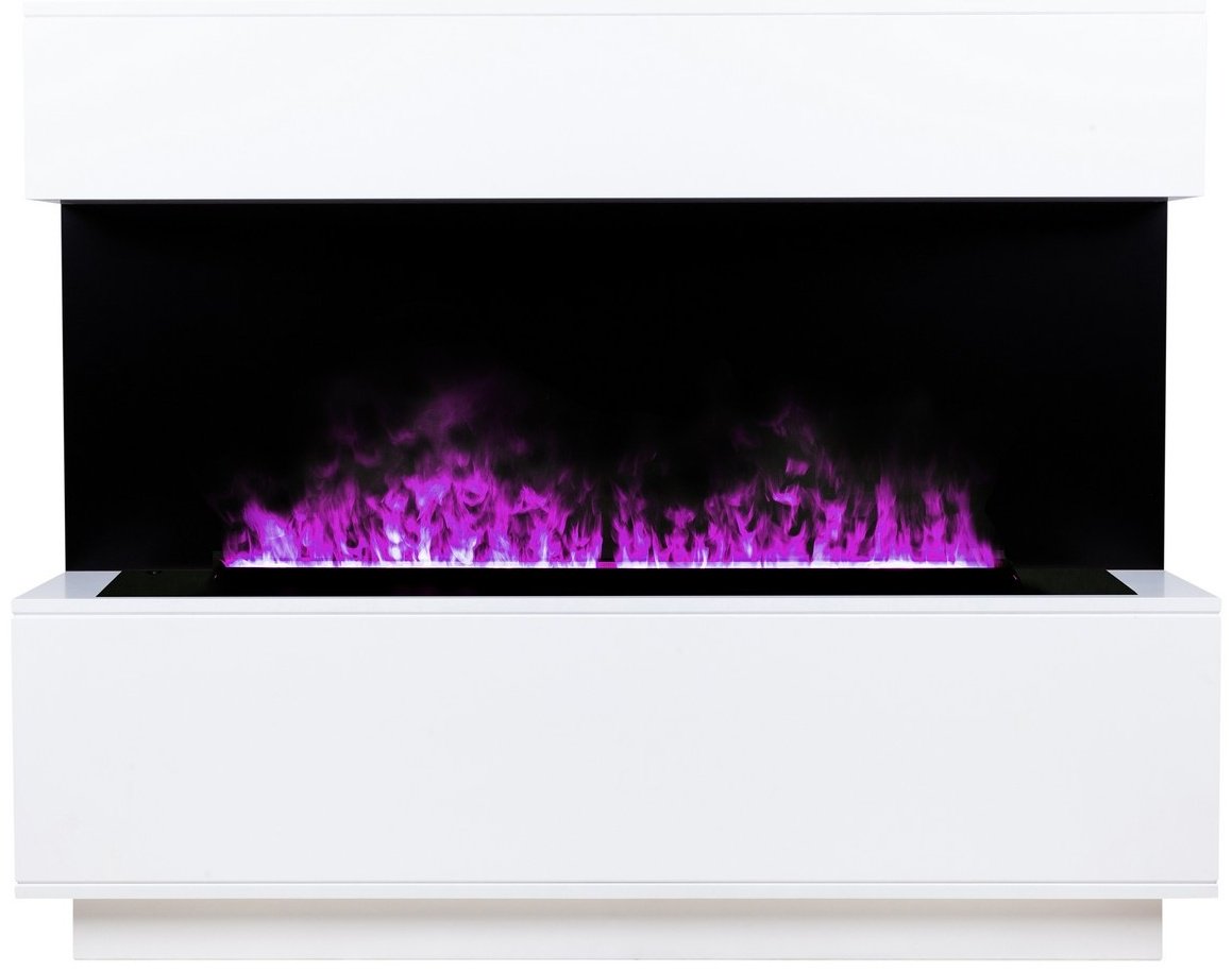 Электрокамин Real Flame напольный Modern CST1000 WT-P511 с очагом 3D Cassette 1000 LED RGB