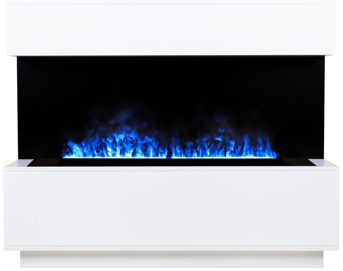 Электрокамин Real Flame напольный Modern CST1000 WT-P511 с очагом 3D Cassette 1000 LED RGB