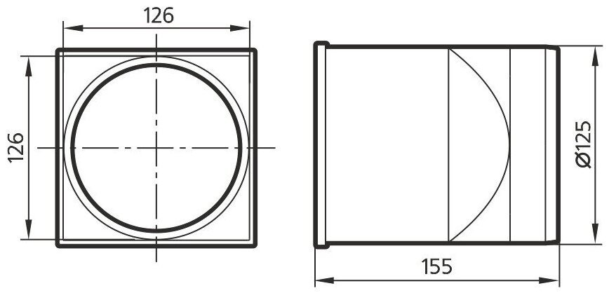 Эра соединитель воздуховодов 1212СП12,5КП