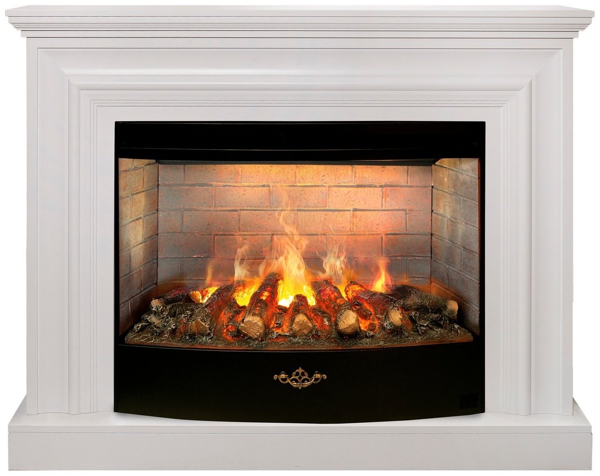 Электрокамин Real Flame напольный Weston 33 WT с очагом Firestar 33