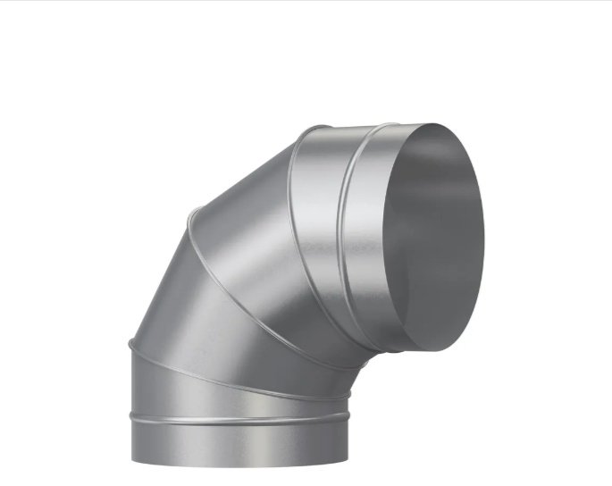 Эра колено воздуховода OTG D200 90