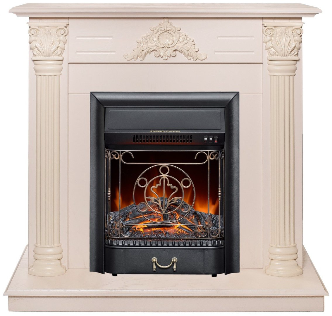 Электрокамин Real Flame напольный Stefania WT-F612 с очагом Majestic Lux Black купить,562971