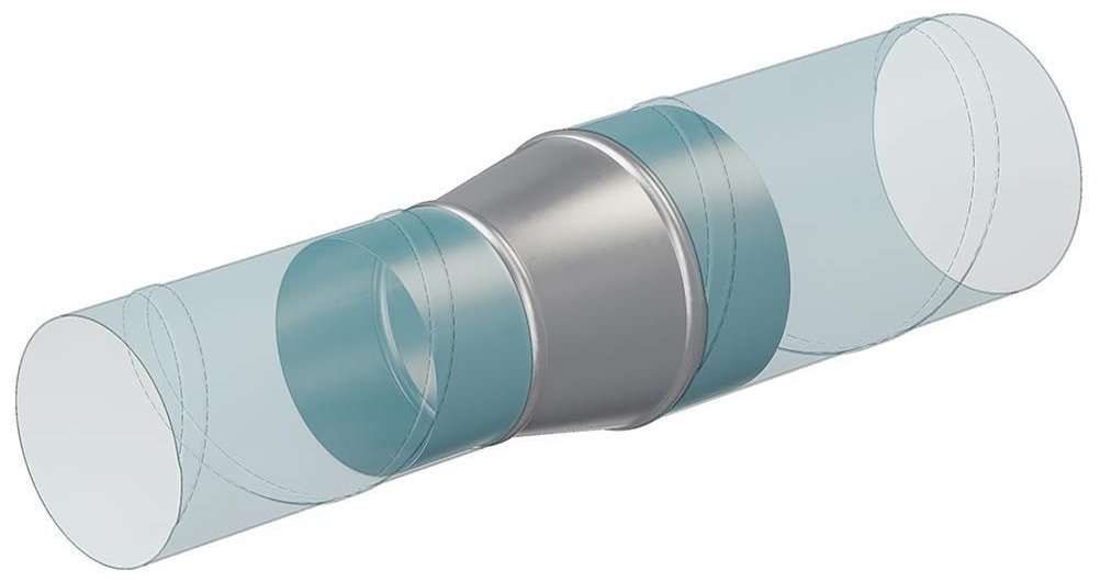 Эра соединитель воздуховодов GGB D125 D200