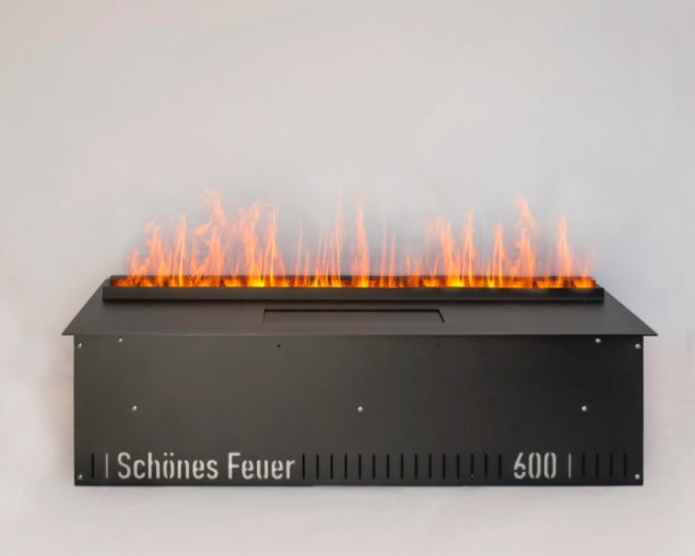 Электрокамин Schones Feuer встроенный 3D FireLine 600 Steel + RGB Flame купить,NaN