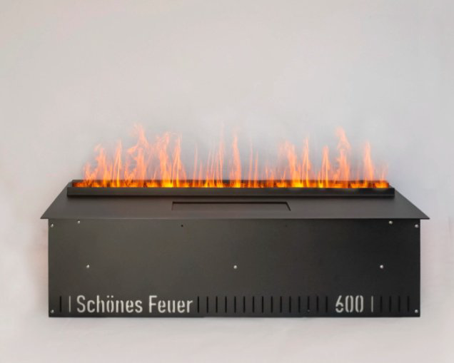 Электрокамин Schones Feuer встроенный 3D FireLine 600 Steel + RGB Flame купить,NaN