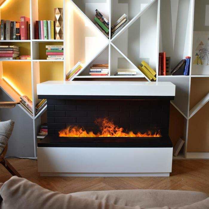 Электрокамин Royal Thermo встроенный 3D FireLine 1000 Brass купить,NaN