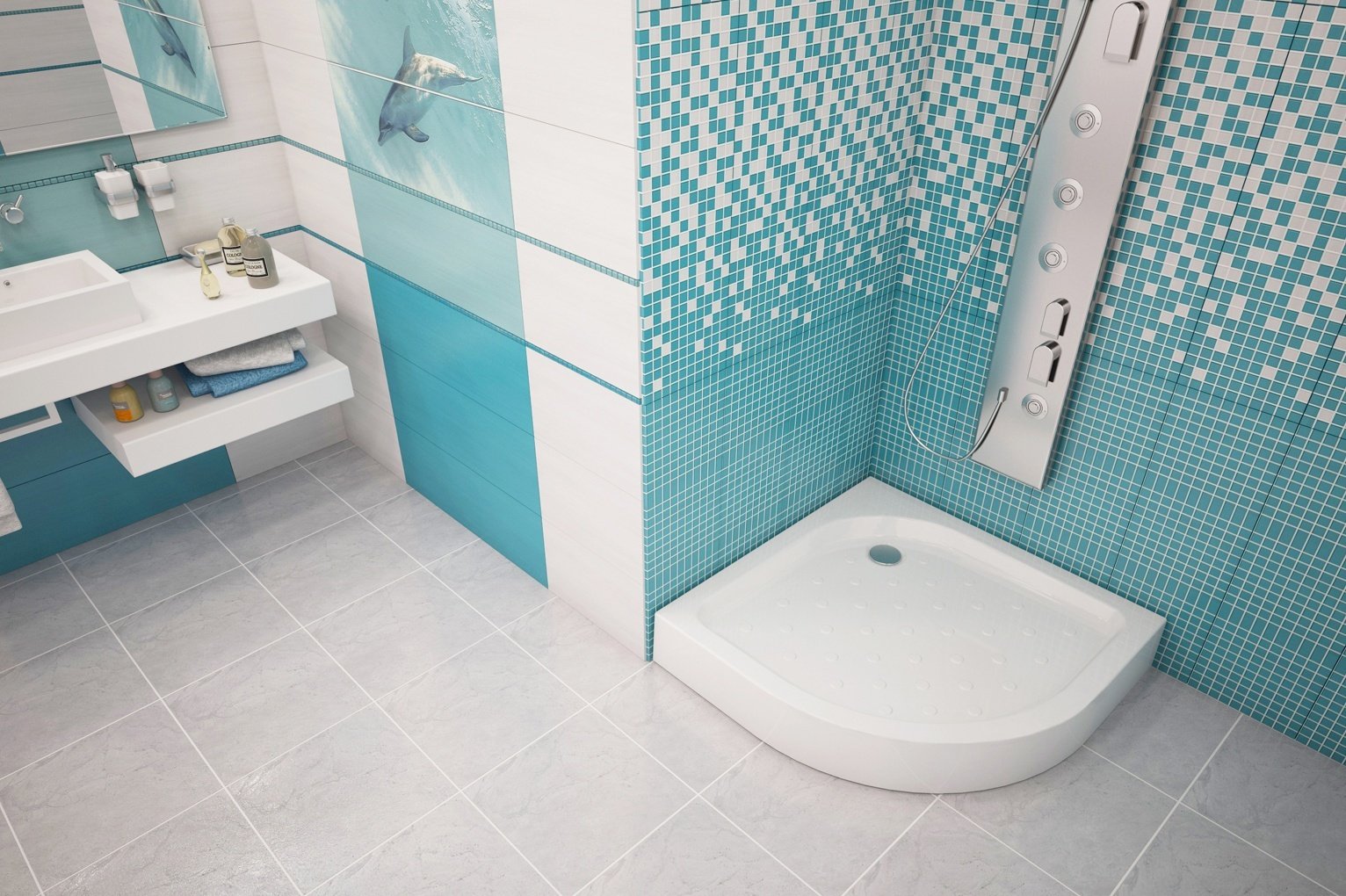 Душевой поддон МетаКам Classic N 900 CLSNP900 90x90 низкий купить,NaN