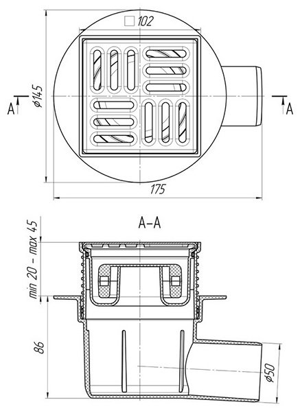 АНИ пласт трап TA5602 (10х10 см) купить,NaN