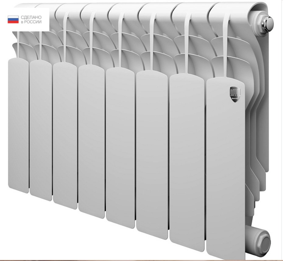 Радиатор Royal Thermo секционный Revolution Bimetall 350 биметаллический, кол-во секций: 8
