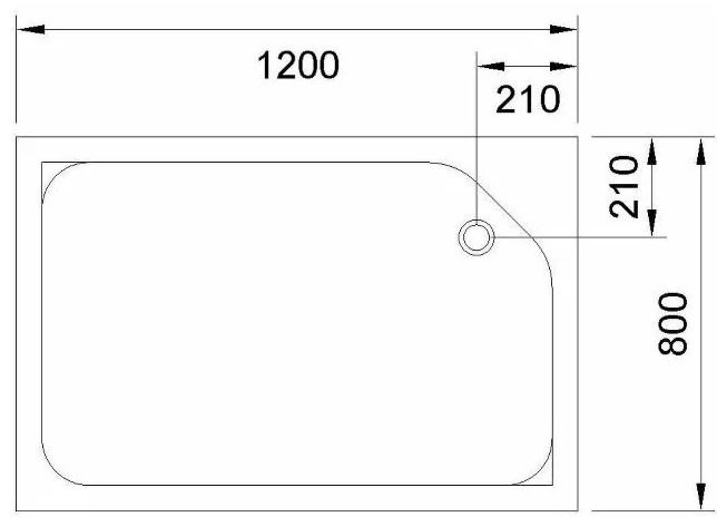 Душевой поддон Royal Bath RB 8120HP 120x80 низкий