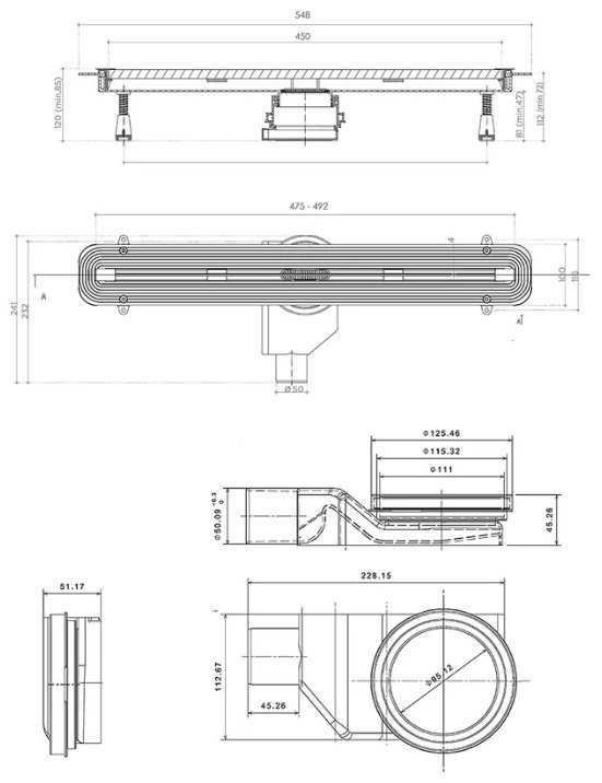 Pestan трап 13100031 (10х54.8 см) купить,NaN