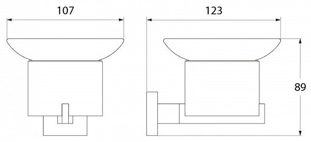 IDDIS мыльница Corot L202 1 шт, металл, стекло купить,NaN