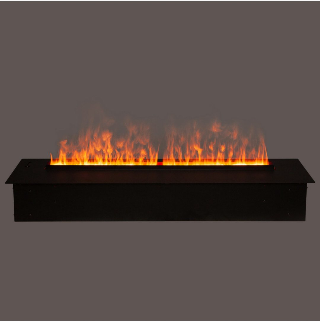 Электрокамин Real Flame 3D Cassette 1000 LED RGB 170х1075х240, без обогрева, черный купить,NaN