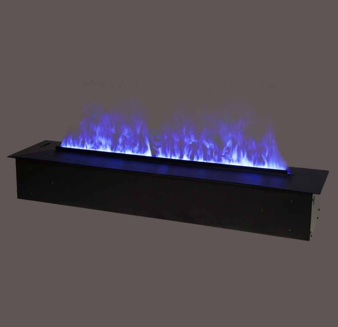 Электрокамин Real Flame 3D Cassette 1000 LED RGB 170х1075х240, без обогрева, черный
