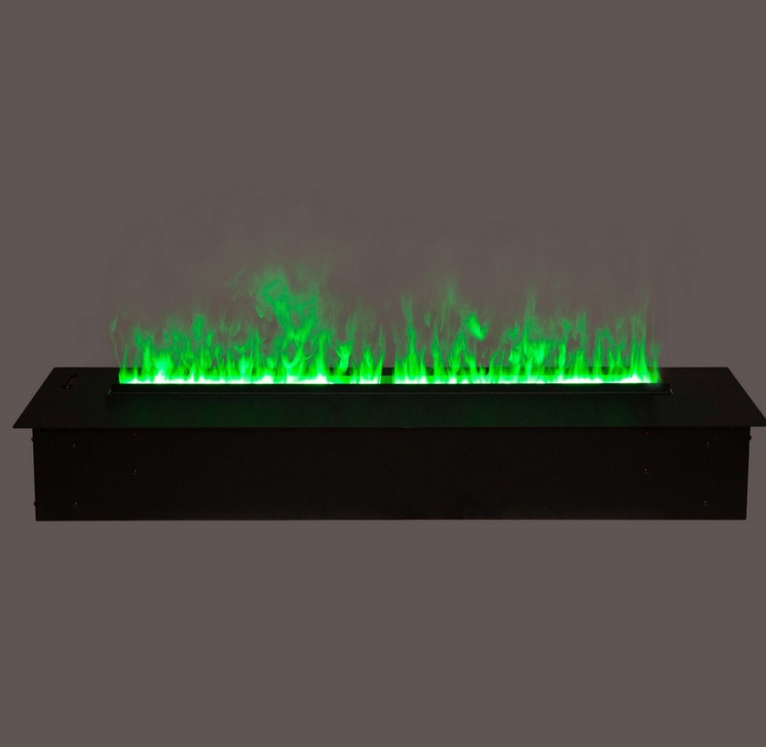 Электрокамин Real Flame 3D Cassette 1000 LED RGB 170х1075х240, без обогрева, черный