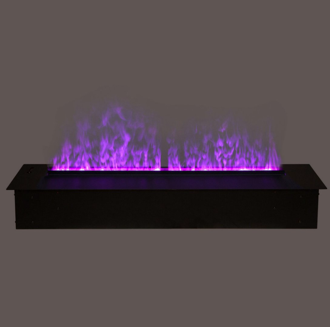 Электрокамин Real Flame 3D Cassette 1000 LED RGB 170х1075х240, без обогрева, черный купить,NaN