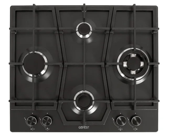 Варочная поверхность газовая Gefest ПВГ 1401 К2 Black купить,NaN
