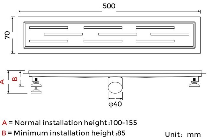 Gappo трап G85007-1 (7 х 50 см) купить,32800