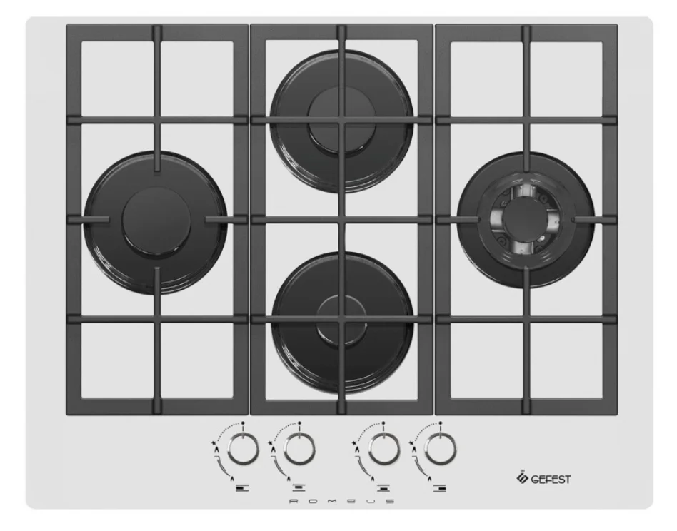 Варочная поверхность газовая Gefest ПВГ 2231-01 Р12 White