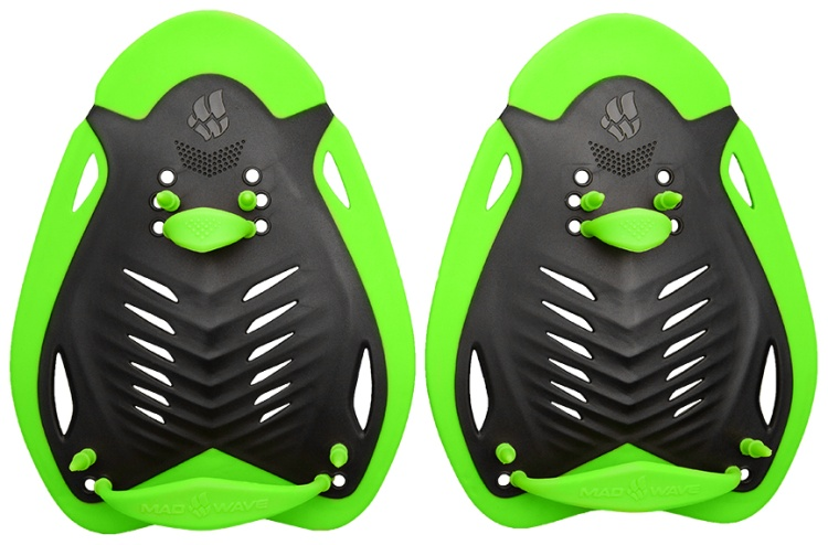 Лопатки для рук Madwave Ergo M07470200W черный L 