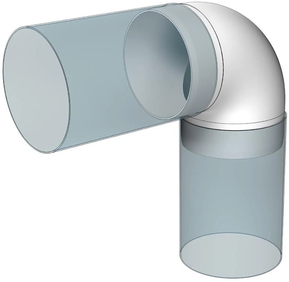 Эра колено воздуховода 10ККП